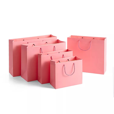 ISO Druk offsetowy Odzież Torby papierowe Bielizna Cynamonowa różowa torba papierowa