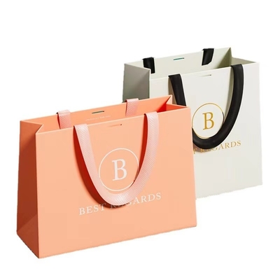 ODM Grapefruitowe kolorowe papierowe torby odzieżowe Niestandardowe drukowane torby papierowe na wynos