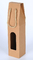 Powłoka UV 2-warstwowa butelka na wino Papierowe torby z wyciętym opakowaniem na butelkę wina na sznurek z tkaniny