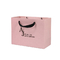 Błyszczące buty do laminowania Odzież Torby papierowe Powlekane różowe torby Kraft 250gam