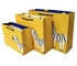 FSC ISO9001 Żółta odzież Torby papierowe Torba papierowa z nadrukiem zebry Duplex Board