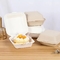 Ciasto Pojemnik na żywność Pudełko na papier Komora z klapką Pudełko na lunch z trzciny cukrowej