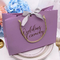 Druk offsetowy Uchwyt na łatę Kraft Paper Bags Papierowe torby powitalne dla gości weselnych