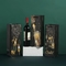 Niestandardowe nadruki Butelka wina Torby papierowe Pudełka z tektury falistej tłoczone złotem