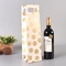 12,5x11x33,6 CM Torby papierowe na wino z nadrukiem w kolorze złotym Dostosowane