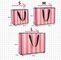 Różowe paski Pantone CMYK kosmetyczne torby papierowe na prezenty zwrotne