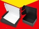Niestandardowe ekologiczne pudełko z tektury falistej Czarne kartonowe pudełko wysyłkowe