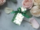 ODM 5 * 5 * 12 cm Cukierkowe pudełko papierowe na ślub ze wstążką
